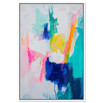 Colorbell Sunrise Canvas Modern Color Abstract by Art Remedy