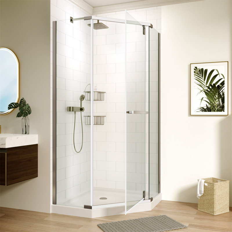 Porte de douche pivotante