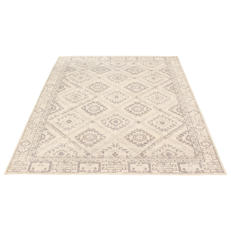 Leontij One-of-a-Kind 8' x 10' New Age Rectangle Wool Area Rug in Cream