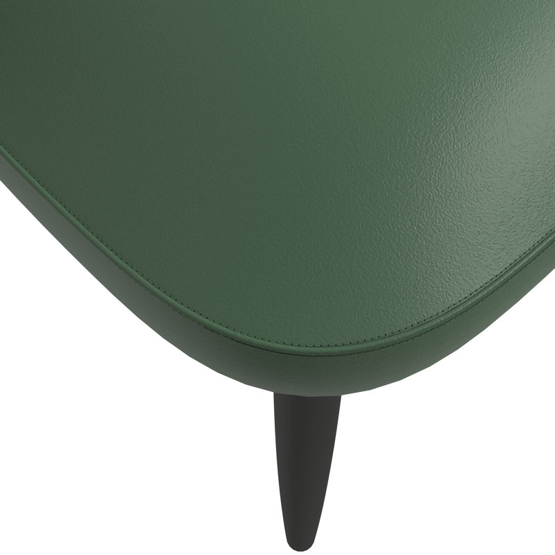 Ensemble de 4 chaises rembourrées Kaylahni, Taupe / vert