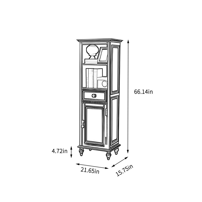 Black storage cabinet