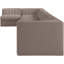 Tissu 8 pièces Demars Velvet Performance Canapé modulaire modulaire-1521242043-1521242041
