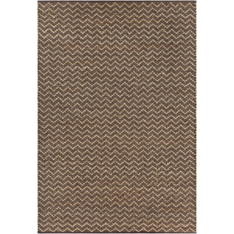 Tapis brun / brun clair texturé Hammonton, 5 pi x 7 pi 6 po
