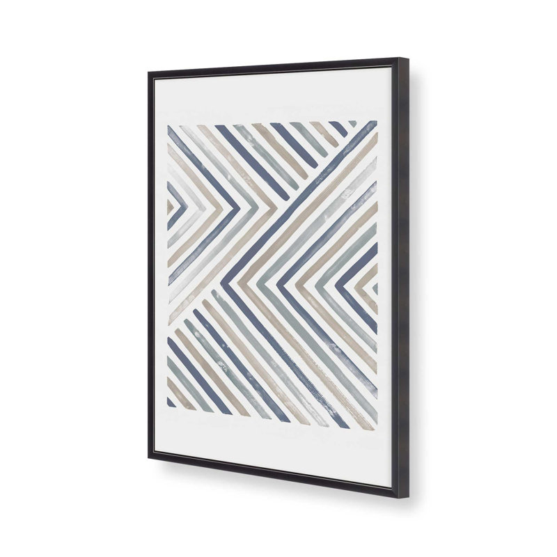 Linear Visions I Print, 15.25'' H x 12.25'' W, Open Corner Framed, Weathered Zinc