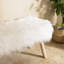 Amryis Faux Fur Bench