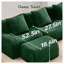 Canapé modulaire en U Emerald Green Teddy-1937557404