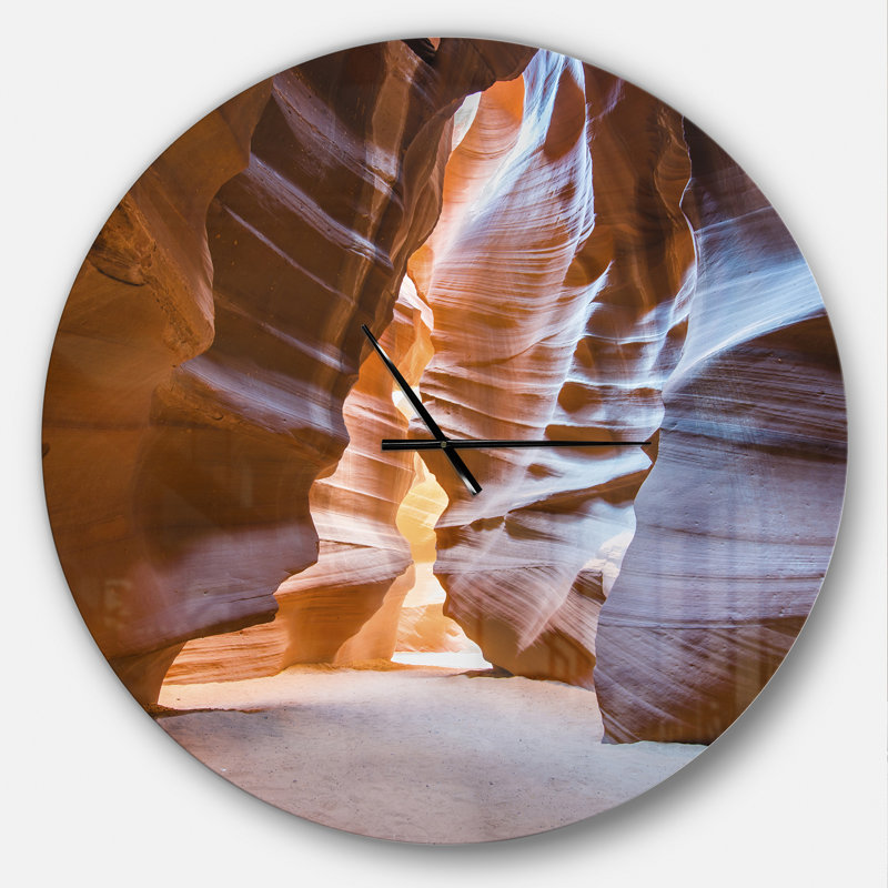 Horloge murale moderne Antelope Canyon Glow, Grand