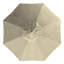 Parasol de patio 11 pieds gris avec manivelle en aluminium beige Pacifica-1333245119