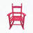 Children's Solid Hardwood Rose Red Rocking Chair-661720308