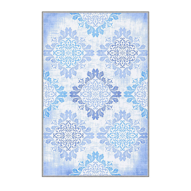 Antibacterial Woven Carpet (3D Digital Print) 4.0 x 5.9 Feet, 100% Polyester, Pile Height: 0.3 Inches | PVC Felt Dot Non-Slip Underside, Machine Washable, Perfect for Living Room & Bedroom Decor