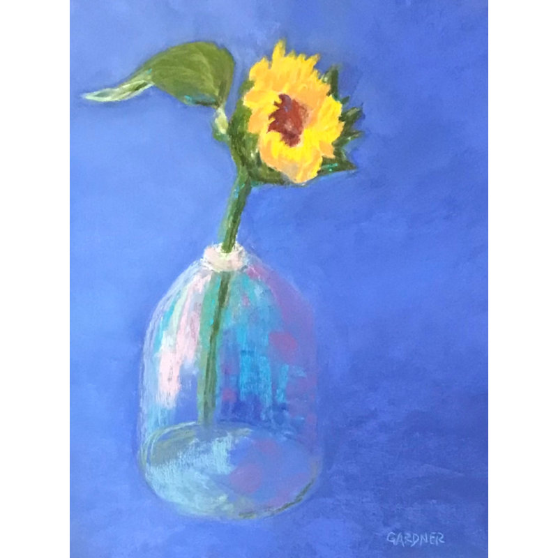 Solitary Sunflowre Print by Dina Gardner, 21.25" H x 17.25" W x 0.88" D