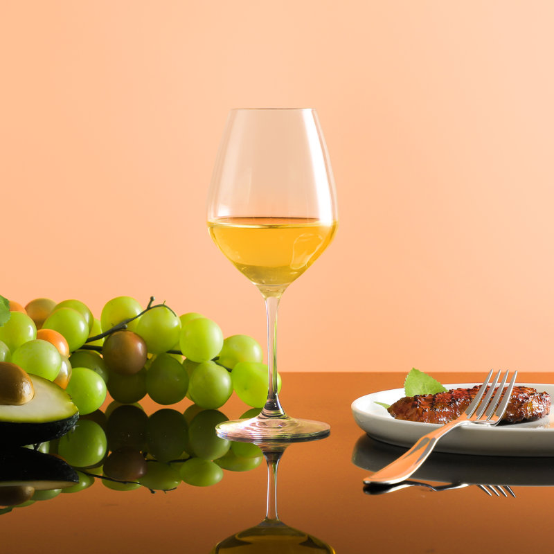 Table 12 Clear Lead-Free Crystal White Wine Glasses Set