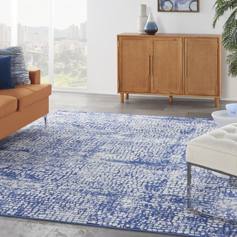 Tapis ivoire moderne Harriet, Rectangle 8 pi 4 po x 11 pi 6 po
