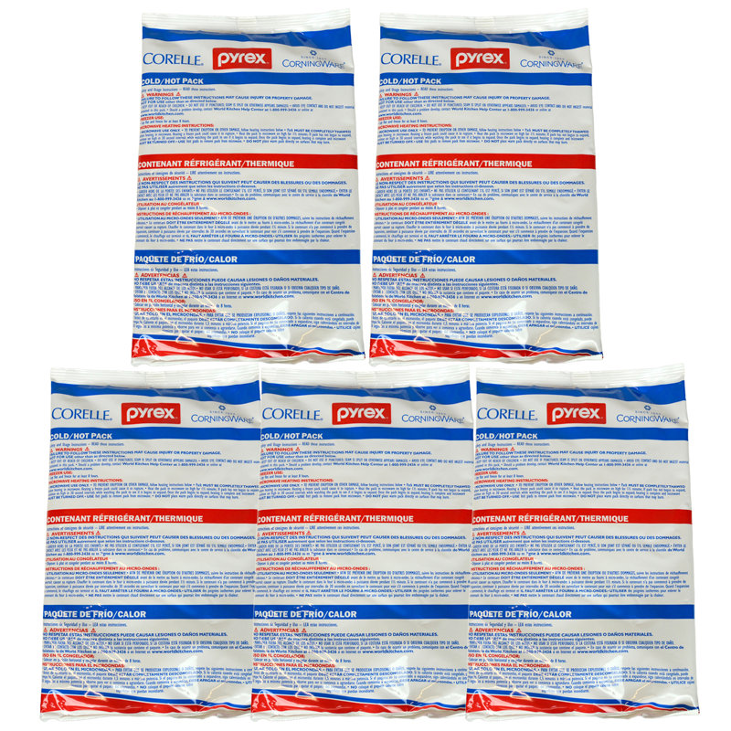 Pyrex 1122295 Large Cold/Hot Pack (5-Pack)
