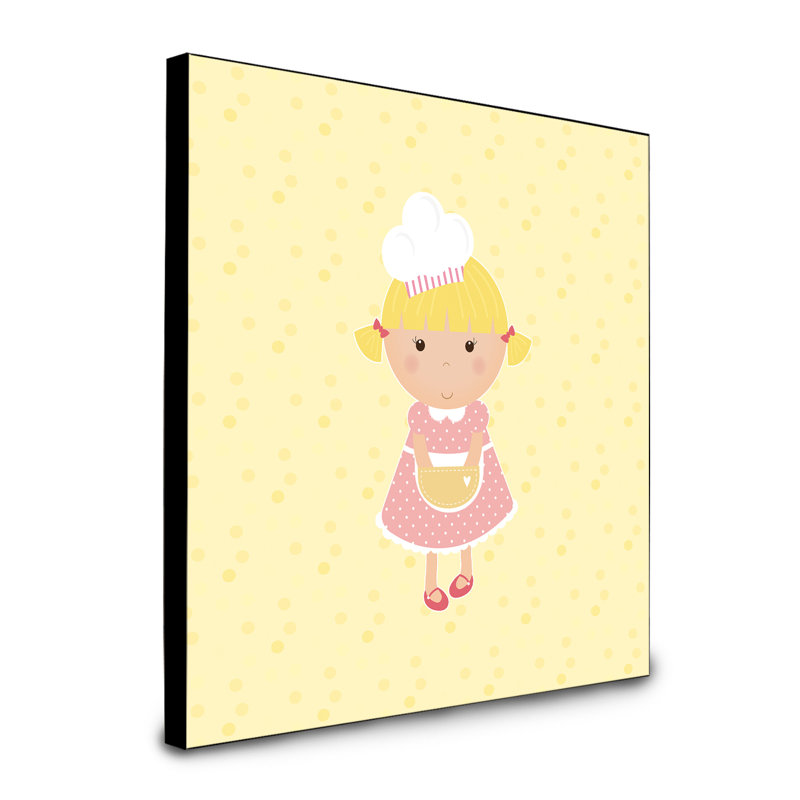 Panneau mural d’art blonde baker Raison, Jaune