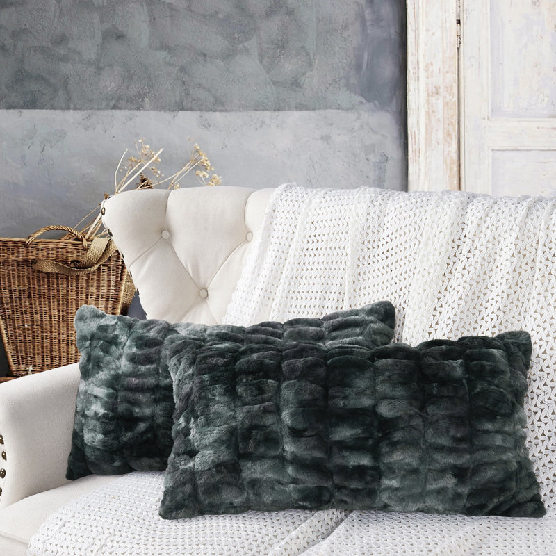 Rectangular Lumbar Pillow Cover, Meteorite
