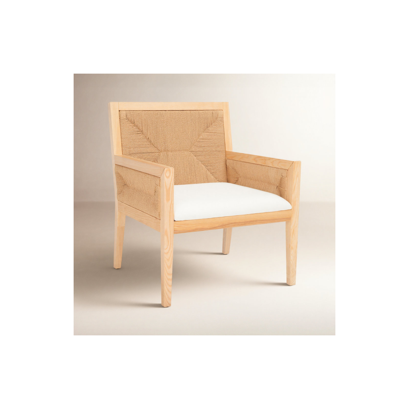 Hudgins Woven Accent Chair, Natural