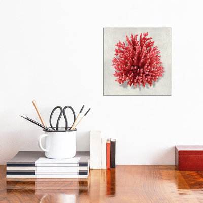 Coral Red I by Caroline Kelly - Wrapped Canvas Gallery-Wrapped Canvas Giclée