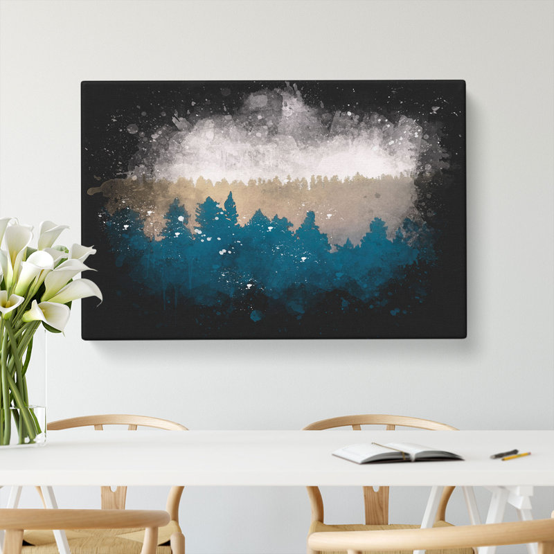 The Forest At Sunset - Wrapped Canvas Print, 60cm H x 91cm W x 3cm D