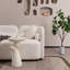 3 + 1, canapé moderne de luxe pour le salon, canapé rembourré en molleton blanc bouclé pour bureau à domicile-129586546