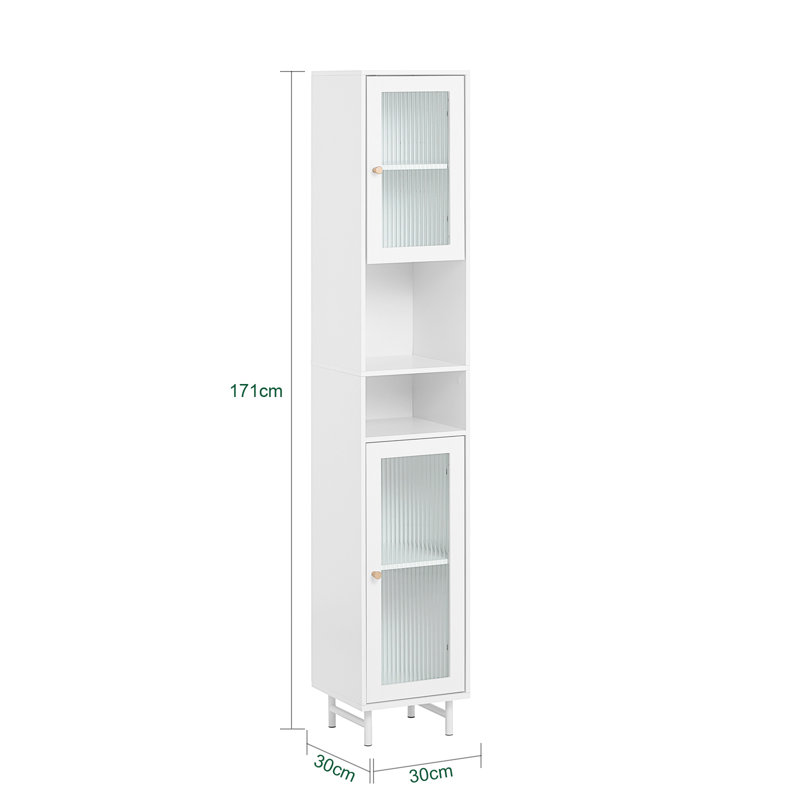 Makaylah Freestanding Linen Cabinet
