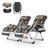 Reakwon Zero Gravity Reclining Chairs, Recliner Lounge Chairs with Cushions, Cup Holder and Footrest-835389822-835389823