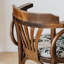 Chaise d'appoint à dossier à lattes en noyer noir (ensemble de 2)