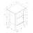 Transitional Accent Table In : Square Legs And Storage Nightstand With Shelf: Brown Laminate For Bedroom