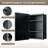 Cyrille Recessed & Surface Framed Medicine Cabinet with Mirror and Shelves-860957891-819396607