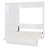 Full Size Murphy Bed Wall Bed With Shelves, Wardrobe And LED Lights,White-776209034-776209035