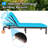 Eckford Outdoor PE Rattan, Steel Chaise Lounge - 2-Person-1249259120