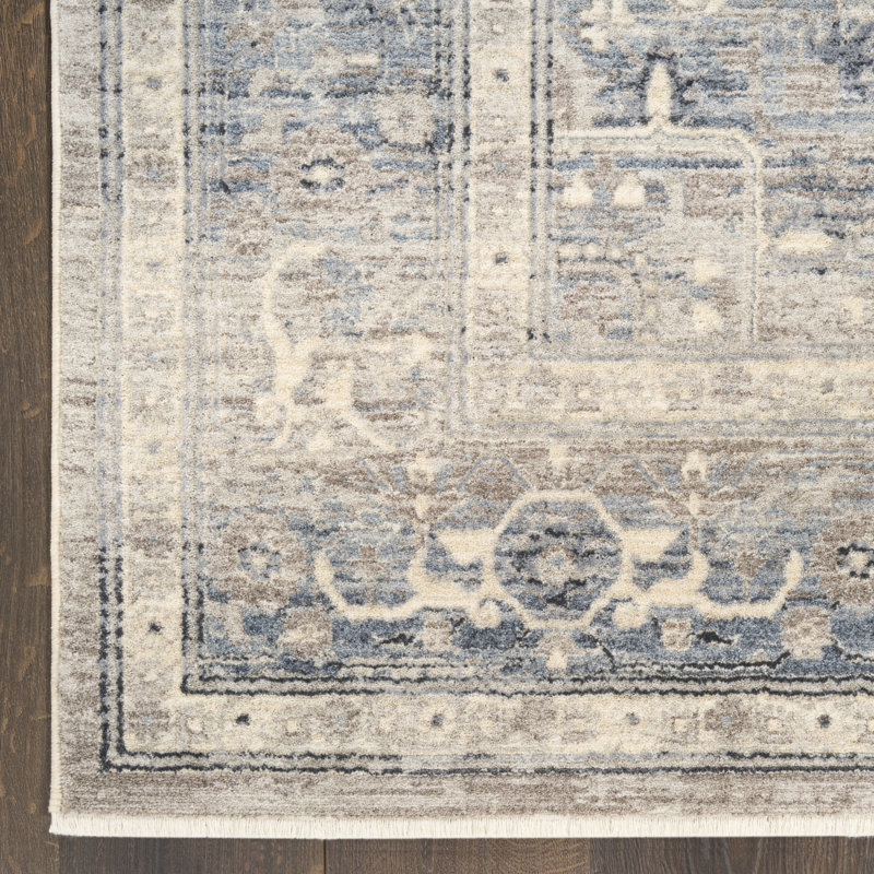 Altair 7'10" x 10'2" Blue Vintage Indoor Rug, Rectangle 7'10" x 10'2"