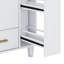 Meuble-lavabo de 24 po avec évier - offre un support de porte et un panier à deux niveaux-1550826393