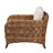 Benjiam Upholstered Seagrass and Mahogany wood Armchair