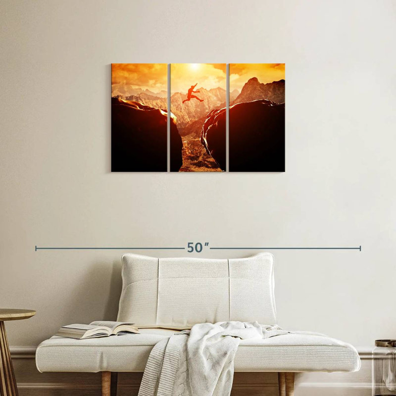 Sireci Extreme Cliff Jumping, 20" H x 33" W