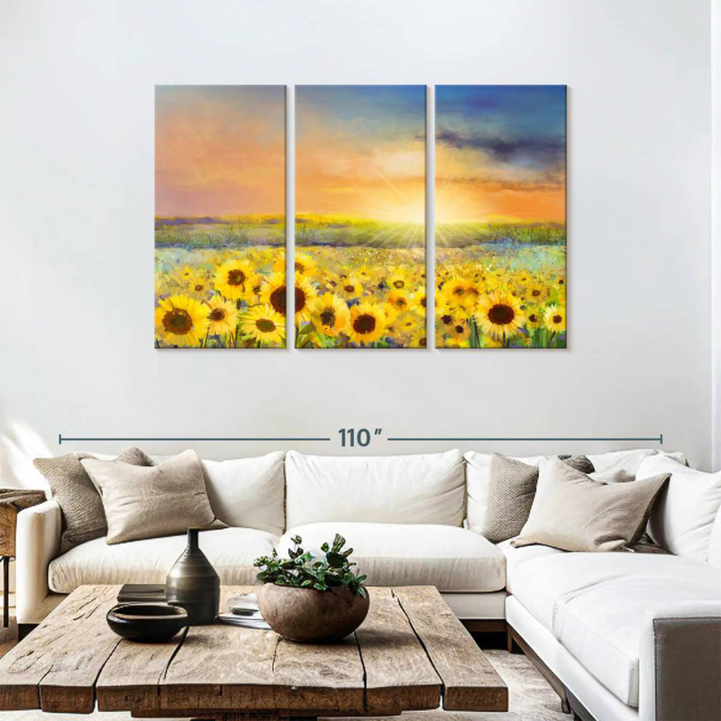 Huile de tournesol Alvord, H 48 po x l 74 po