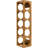 Wall Mounted Wine Bottle Rack in Natural Bamboo