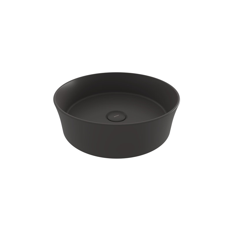 Bocchi Sottile Slim Line 380mm L x 380mm W Ceramic Circular Sink, Matte Anthracite
