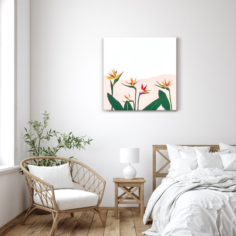 Nature Inspired Birds of Paradise I by  - Graphic Art, Wrapped Canvas, 12" H x 8" W