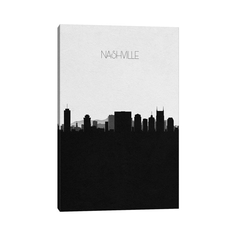 «Jersey City, New Jersey Skyline» par Aysa Deniz Akerman - impression sur toile tendue, Nashville, Tennessee