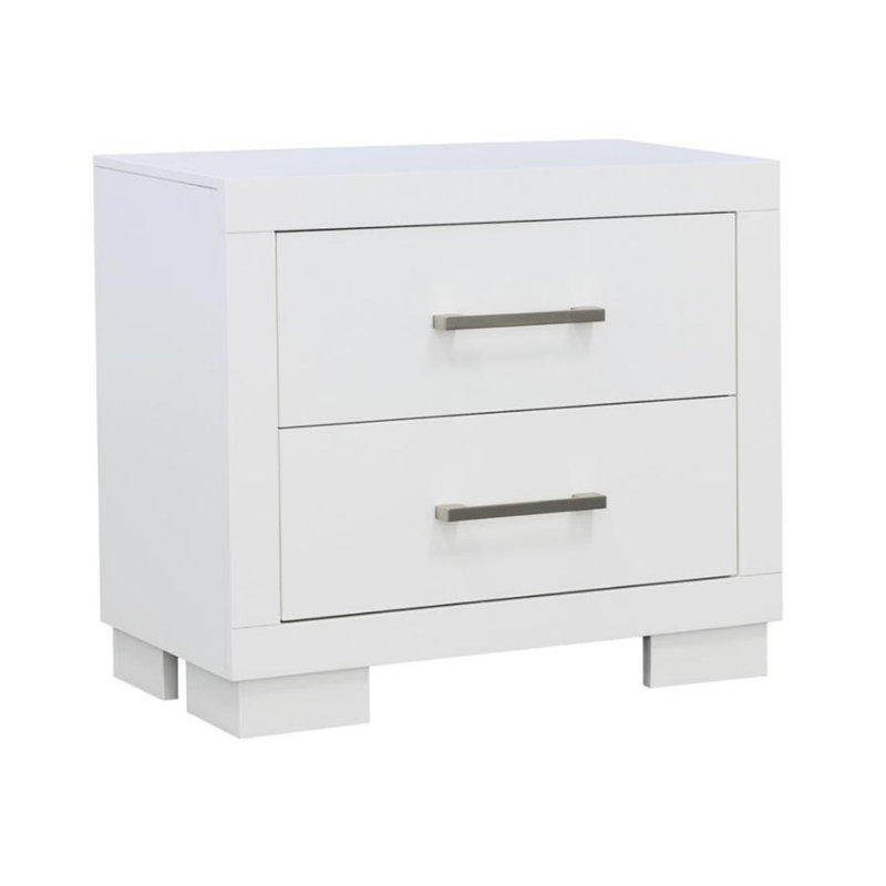Semirah 2 - Drawer Nightstand, White/Black