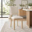 Ensemble de 4 chaises de salle à manger en chêne clair et beige, style nordique-20522304