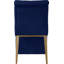 Chaise d'appoint rembourrée en velours capitonné Desroches-561642383