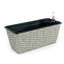 2 Smart Indoor & Outdoor Flower Pots - Hand Woven , Grey Self-Watering System To Weather Changes, Simple Assembly Steps Planter Rectangular For All Gardens And Spaces Handmade, Attractive, Easy-2009282730-1999932134-1999932135