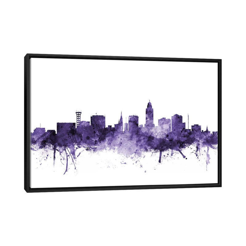 « lincoln, nebraska horizon » par michael tompsett, reproduction d’impression sur toile tendue, H 40 po x l 60 po x P 1,5 po