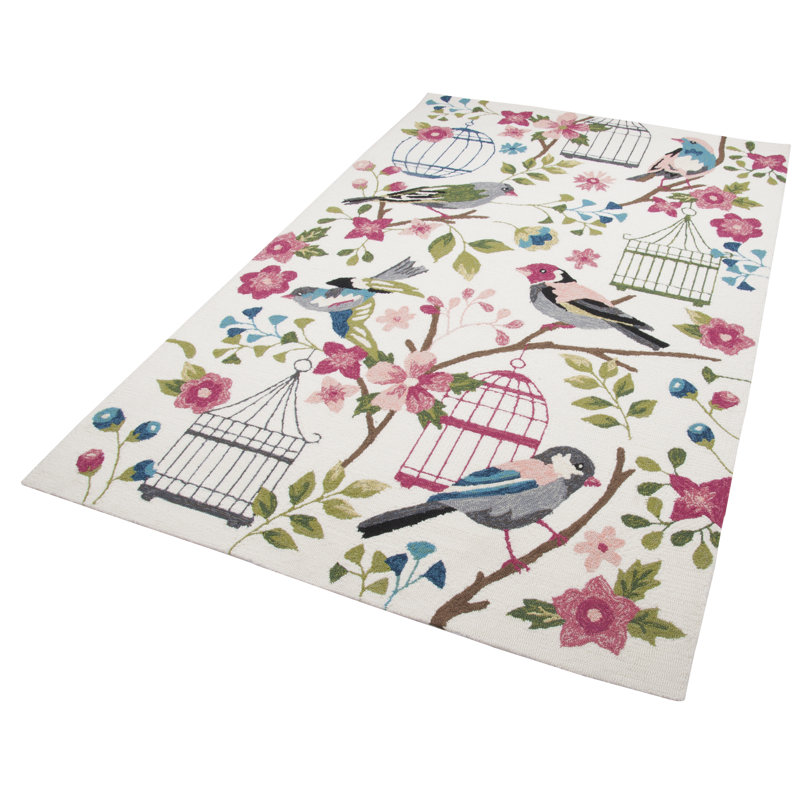 Jessie Hand-Tufted White Rug, Rectangle 160 x 230cm