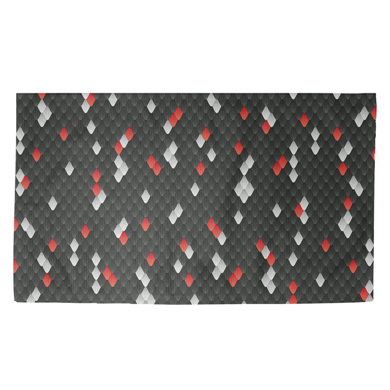 Tapis noir à nuances de serpent Mcguigan, Rectangle 3 pi x 5 pi
