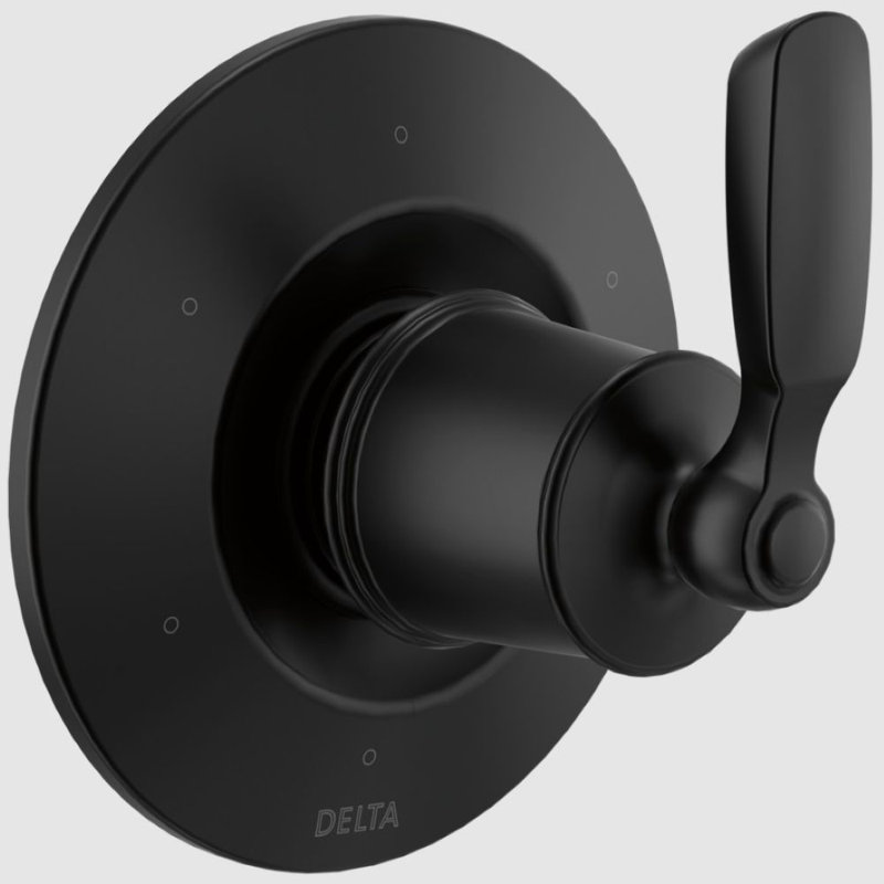 6-Setting 3-Port Diverter Trim, Matte Black