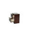 Table de chevet 2 tiroirs Modern Classic avec finition cerisier, panneau de particules et fabrication en pin
