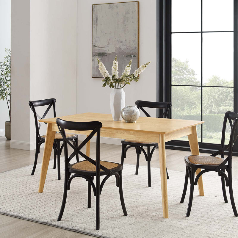 Oracle 59" Mid-Century Modern Oak Dining Table